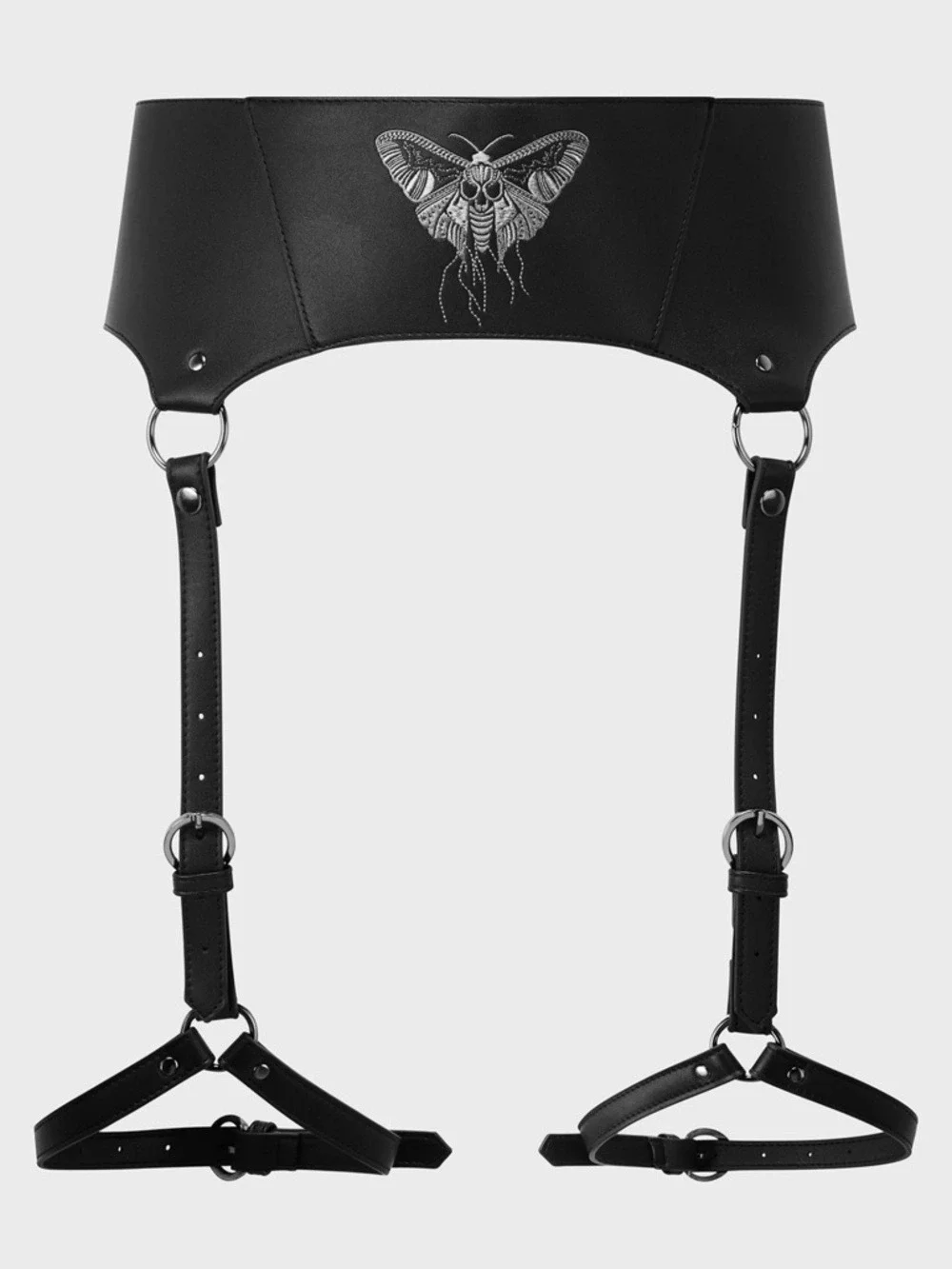 Killstar Death Moth Leg Harness Gothic XS/S Black